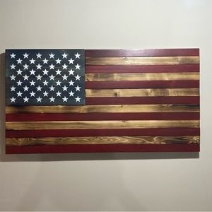 Handcrafted Rustic American Flag